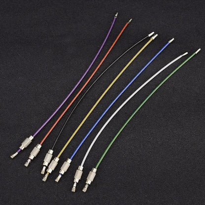 5 Pack Stainless Steel Wire Rope Keychain